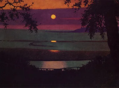 bmstr - Félix Vallotton(1865-1925) 
„Zachód słońca”, 1913
#malarstwo #sztuka #obraz...