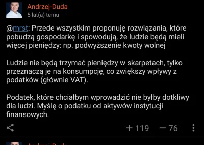 Idzi3 - @Andrzej-Duda Czy uważa Pan że zrobił wystarczająco aby zachować więcej pieni...