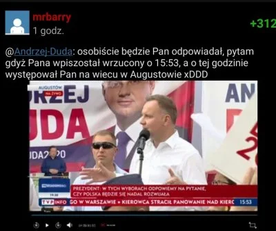 Rafcio600 - Dobry wieczór, Panie Prezydencie. Czy mógłby Pan wstawić swoje zdjęcie na...