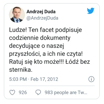 arekarek - Jak Pan skomentuje krytykę swoich rządów z ust członka PiS Andrzeja Dudy h...