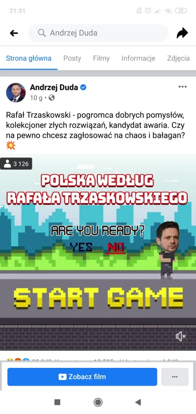 path - Anżej podczas AMA:
 Prezydent musi być poważną, wiarygodną i stabilną osobą.

...