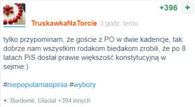 rzep - Jeśli miałbym powiedzieć, za co cenie wykop, to za takie błyskotliwe i zgodne ...