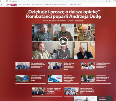 jedmar - Dzisiejsza strona główna TVP info w trakcie wypełniania misji publicznej pol...
