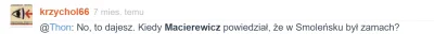 UchoSorosa - > A w czym nie ma racji?

@krzychol66: znowu chcesz zaczynać twój fest...