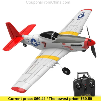 n____S - Eachine Mini Mustang P-51D EPP 400mm RC Airplane RTF - Banggood 
Kupon: BGS...