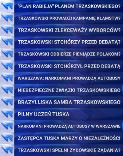 FlasH - To tylko część z pasków dotyczących Trzaskowskiego z ostatnich 5 dni