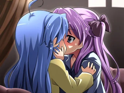 A.....a - #randomanimeshit #anime #konataizumi #kagamihiiragi #luckystar #yuri