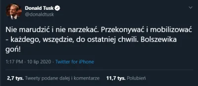 Rapidos - @Qiller: a tutaj tweet Tuska z popołudnia. Węszę w tym orędziu rękę starego...