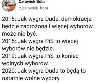 Sympatyczna_Kapibara - > bo to mogą być Ostatnie Wolne Wybory w Polsce.

naprawde m...