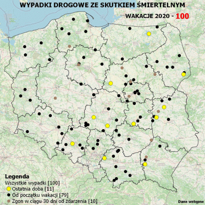 Birbirgo13 - MAPA WYPADKÓW DROGOWYCH ZE 
SKUTKIEM ŚMIERTELNYM - WAKACJE 2020

Py...