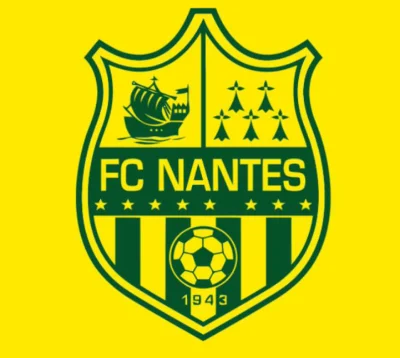 Markos1977 - Herb francuskiego klubu FC Nantes w latach 2008-2019, w środkowej części...
