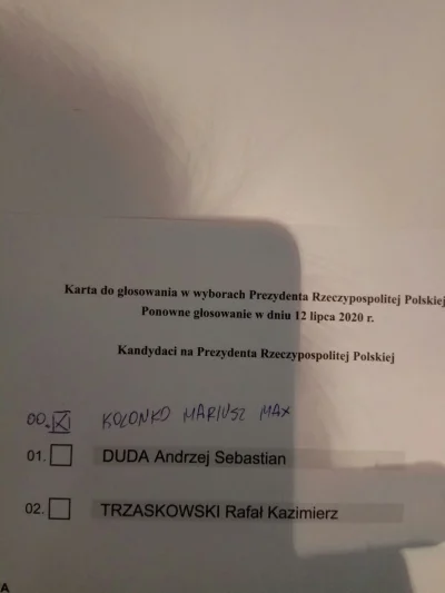 Pawery1 - Postanowiłem wybrać trzecią drogę i najlepszego kandydata, zamiast głosować...