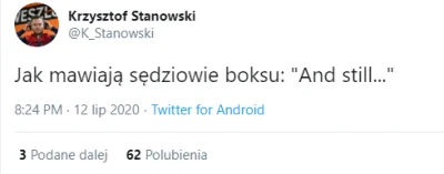 JanSebastianCadillac - Debil Stanowski myśli, że sędziowie ogłaszają wyniki w boksie,...