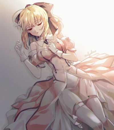 l.....f - #randomanimeshit #fate #fategrandorder #saber #saberlily #anime #pixiv #