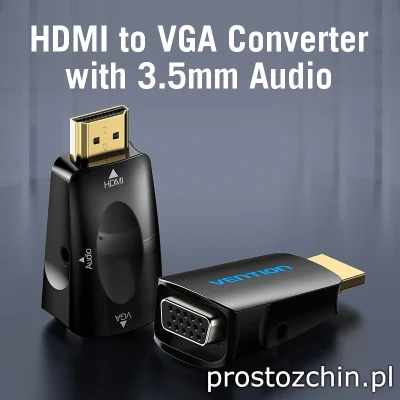 Prostozchin - >> Konwerter z HDMI na VGA << ~10 zł.

Tym urządzeniem możesz podłącz...