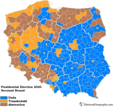 rafal-stojanowski - #wybory #konfederacja #polityka #neuropa Mapa pokazuje kto w posz...