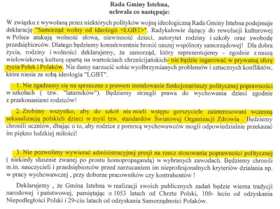 m.....o - > Sąd swoją decyzję uzasadnił m.in. tym, że uchwała uderza w osoby LGBT i m...