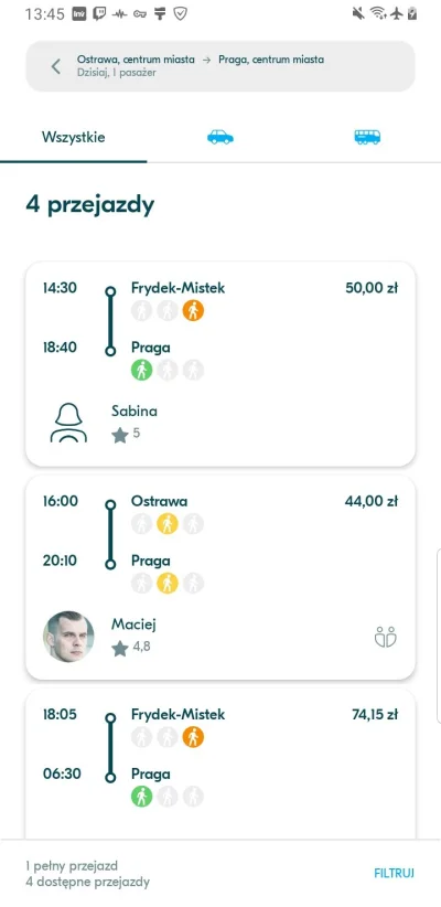 syposh - pełno ofert na blablacar