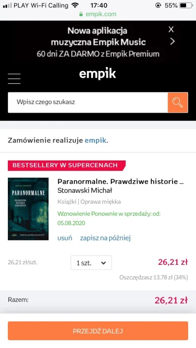 przeczki - @Cedrik: dzisiaj premiera i już nie ma książek? A od maja czekałem ( ͡° ʖ̯...