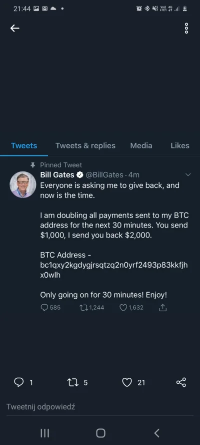 zomowiec - Bill dubluję #bitcoin xD #hackingnews #twitter