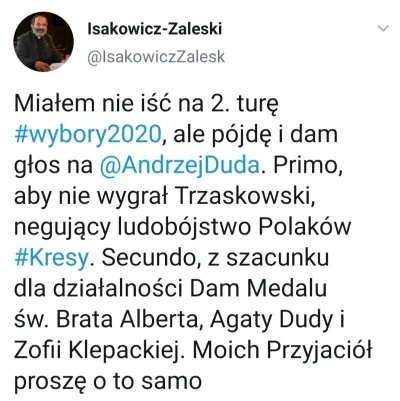Thon - > odrzucenie m.in. głosami PiS kandydatury ks. Tadeusza Isakowicza-Zaleskiego ...