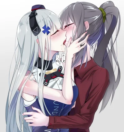 A.....a - Dzień dobry.
#randomanimeshit #anime #hk416 #girlsfrontline #yuri