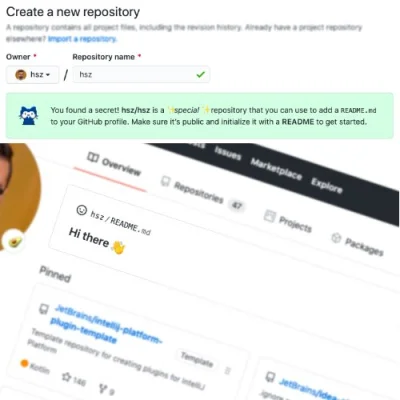 chrzano - GitHub pro tip

Stwórz nowe repozytorium o nazwie identycznej ze swoim lo...