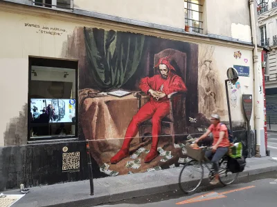 angelosodano - Stańczyk w Paryżu_
#vaticanomurales #mural #streetart #paryz #francja...