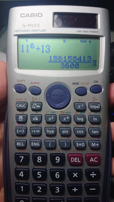 Kaczorra - Ciekawostka matematyczno-technologiczna: jeśli na kalkulatorze Casio wpisz...