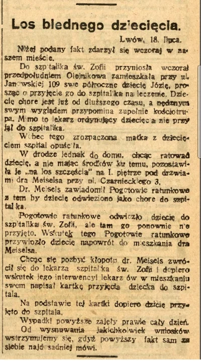 kotelnica - Gazeta Poranna 19 lipca 1920, nr 5337
#archiwalia #szpital #lekarz #zdro...