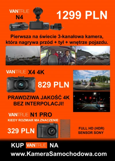 aktywnymaz - ℹ️Kolejne modele Premium kamer samochodowych od Vantrue Polska już w nas...