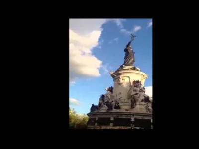 xaviivax - Akurat ten filmik to nie jest obalenie pomnika, tylko techno parada w Pary...