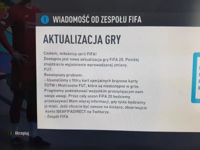 Kosmatywagonanimuszu - Na PC aktualizacja 5,3 GB, która według EA wniosła tyle:
#fut