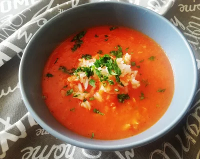 TrissMerigold - Zupka z wyhodowanych przez #niebieskipasek pomidorów podsmażonych na ...