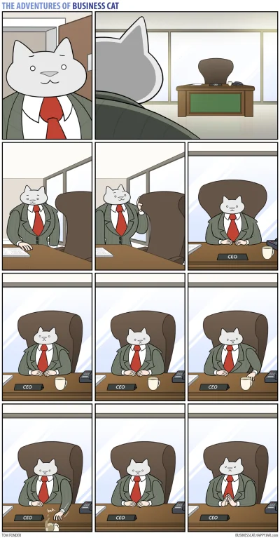 fruziazuzia - @nicnieslyszalam: To może komiks o przygodach kota biznesmena to o Twoi...