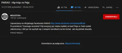 d.....t - Mamy oficjalny wynik beefu sprzed lat peja vs parias. MolestaTV wyłączyło o...