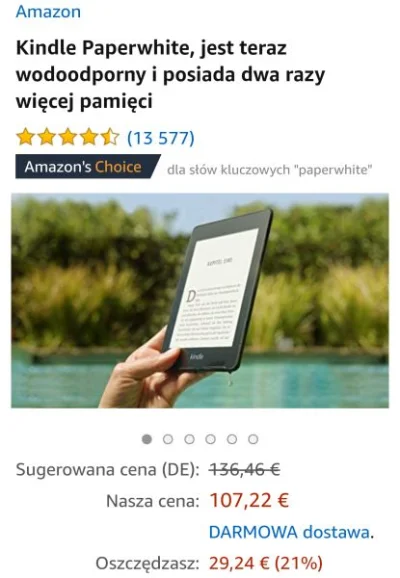 Cyfranek - Dziś ruszyła przecena wszystkich modeli Kindle. Kindle Paperwhite 4 taniej...