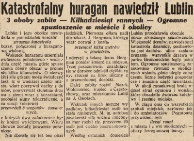 kotelnica - Express Podhalański, 22 lipca 1931, nr 18
#archiwalia #lublin #huragan #...