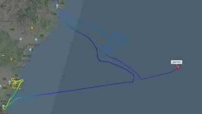 kdziewiec - Ostatni Boeing 747 linii Qantas opuścił australijską przestrzeń powietrzn...