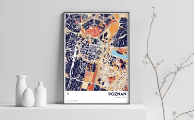 rafal4444 - Są tu pyry poznańskie, miłośnicy map? #mapporn #mapy #polska #plakat #poz...