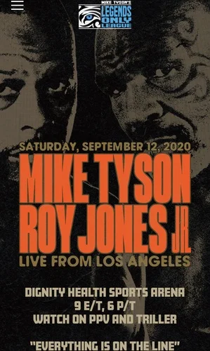 Strachu997 - Oficjalnie Mike Tyson vs Roy Jones Jr 12 września na dystansie 8 rund.
...