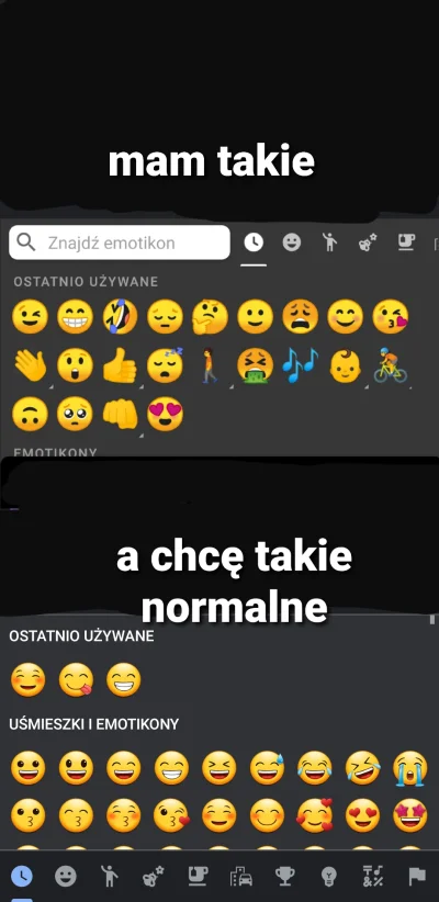 Krol_Dzielni - Można zmienić w aplikacji Wiadomość od Google emoji na normalne? Zains...