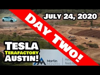 anon-anon - Tesla rozpoczęła prace przy nowej fabryce w Teksasie. Teren żwirowni i ce...