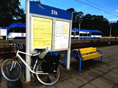 dawajlogin - Zaczynam przygodę z #rowerowyrownik :) Start z Ełku pociągiem do stolicy...