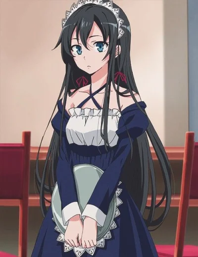 R.....r - #randomanimeshit #anime #oregairu #yukinoyukinoshita #maid #pinterest