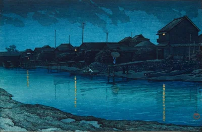 myrmekochoria - Hasui Kawase, Wybrzeże Omori, Japonia 1930. Bardzo piękne prace. 

...