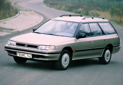 botellon - @Atreyu: Subaru Legacy pierwszej generacji z 1989 roku, bokser 2.2 jakieś ...