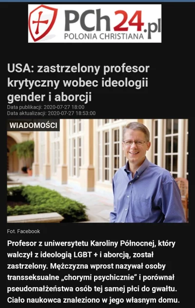 saakaszi - > Profesor z uniwersytetu Karoliny Północnej, który walczył z ideologią LG...