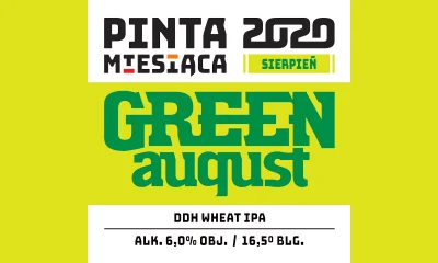 von_scheisse - Green August to DDH wheat IPA, które w sierpniu pojawi się w pubach w ...