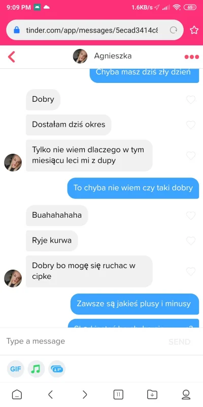 krzysiekwfd - Kto robi takie łatwe bait'y?? #tinder #badoo #rozowepaski